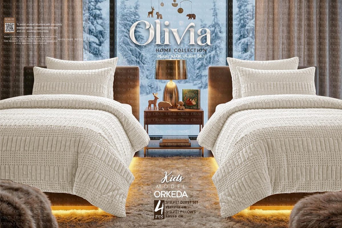 Orkeda Kids Velvet Bedding Set