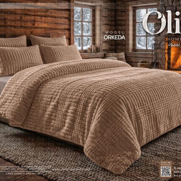 Orkeda Velvet Bedding Set