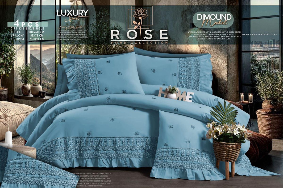 Rose Luxury Bedding Set – Diamond Model