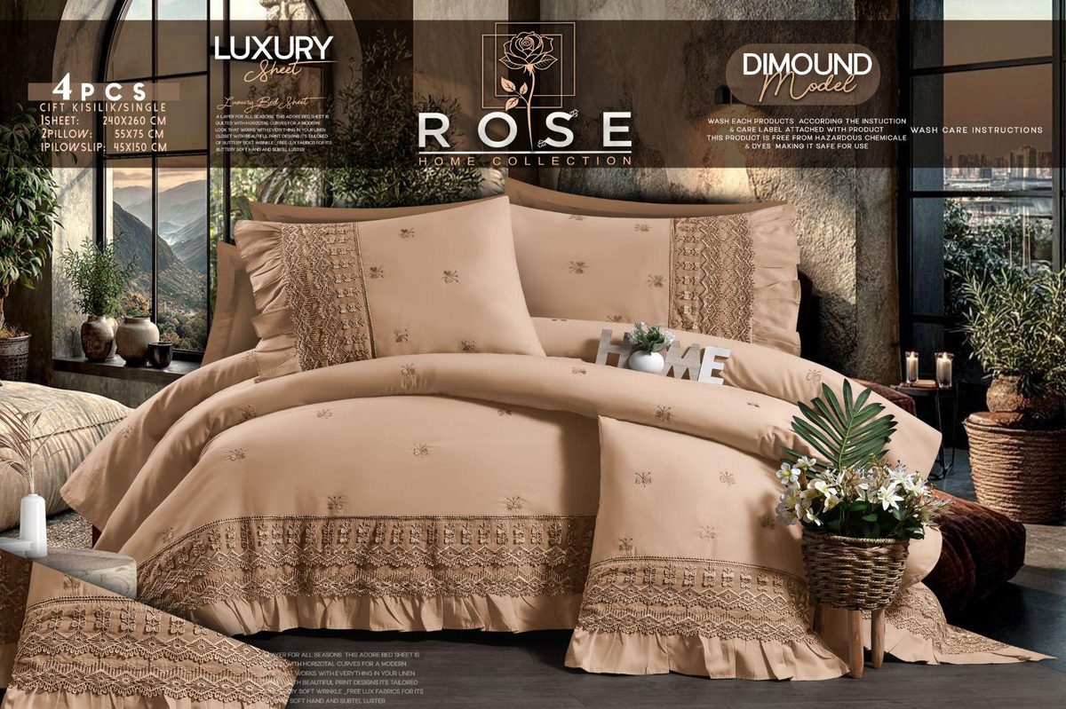 Rose Luxury Bedding Set – Diamond Model