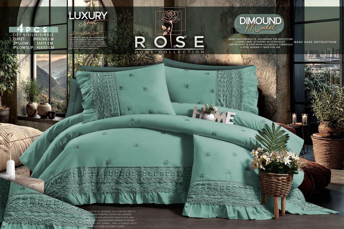 Rose Luxury Bedding Set – Diamond Model
