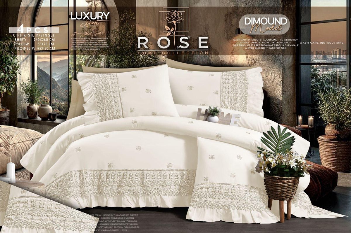 Rose Luxury Bedding Set – Diamond Model