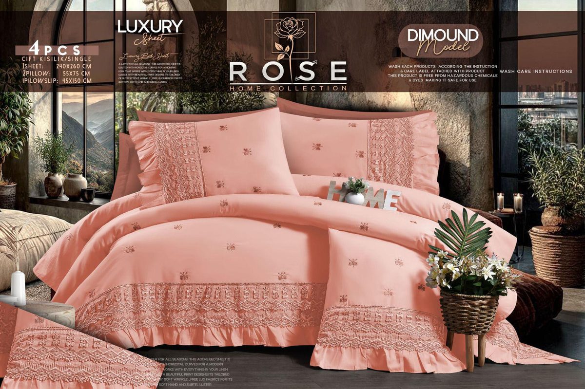 Rose Luxury Bedding Set – Diamond Model