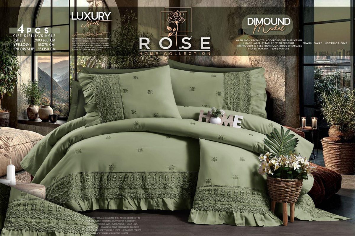 Rose Luxury Bedding Set – Diamond Model