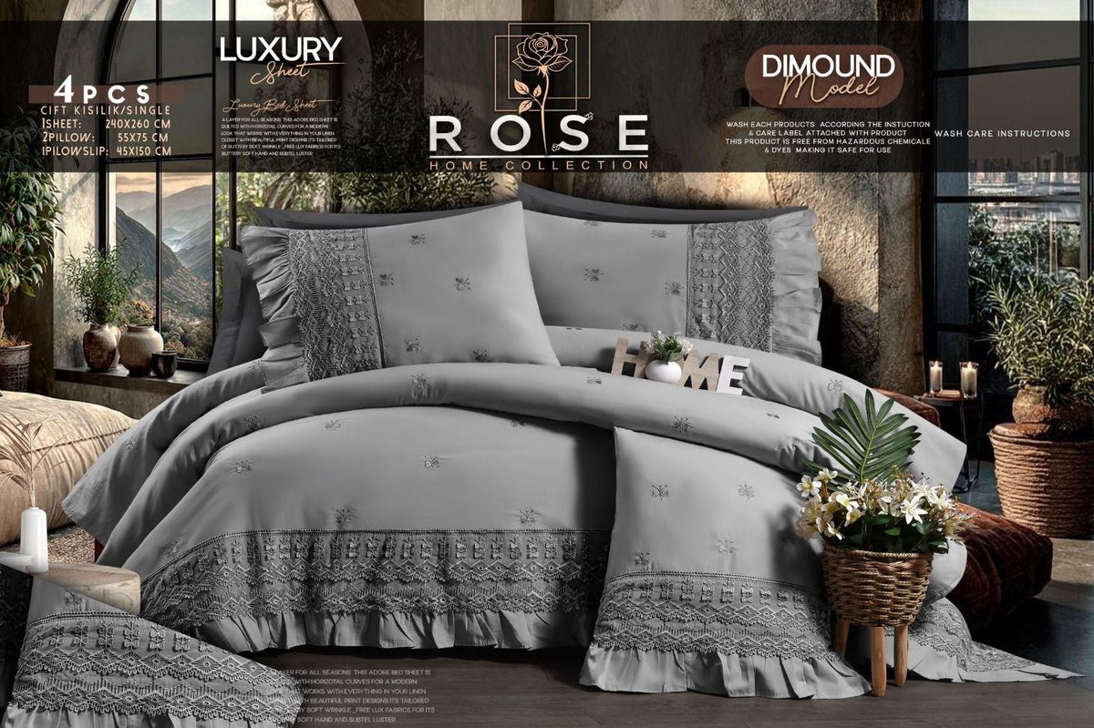 Rose Luxury Bedding Set – Diamond Model