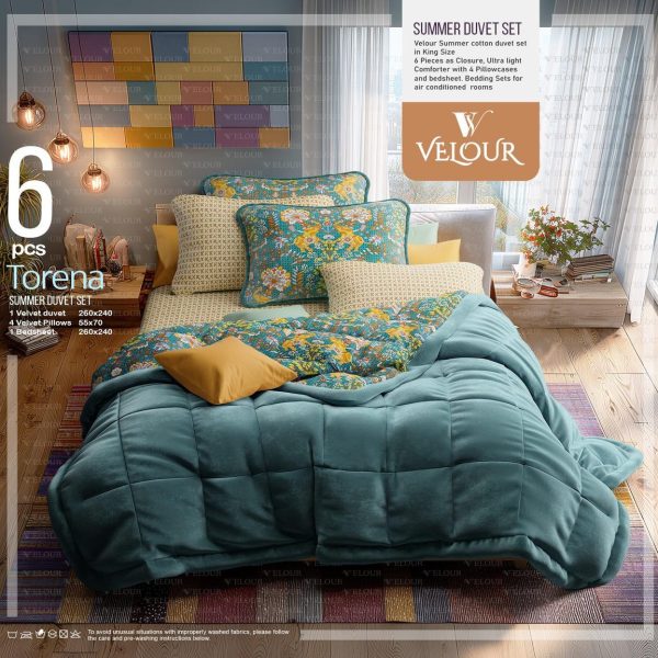 Torena Summer Duvet Set – 6 Pieces